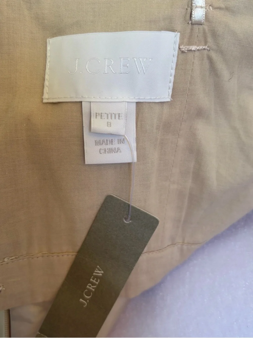 J. Crew Kristin Strapless Silk Taffeta Cocktail Dress Sz 8p
